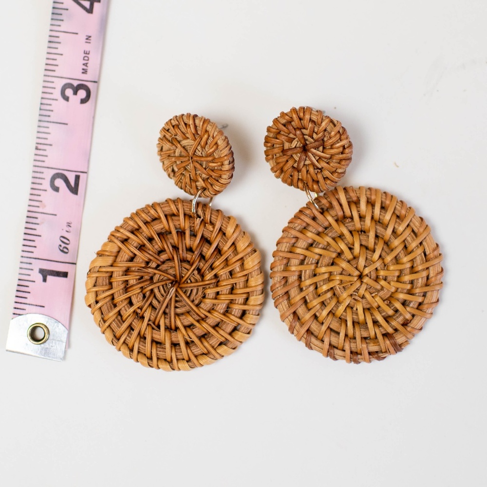 Rattan Earrings